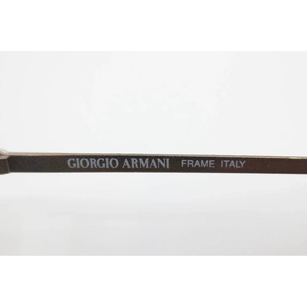 Giorgio Armani 132 750 Bronze Metal Round Eyeglasses Frames Italy 49-19-135